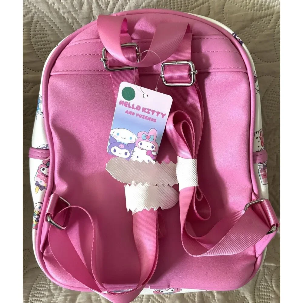 Claire's Hello Kitty Friends Mini Backpack Travel Bag 10x8 Pink Kawaii NWT